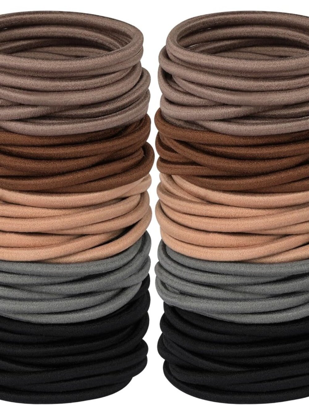 Multy-Colored Hair Ties, 120 PCS Large Elastic Bands, No Damage Ponytail Holders